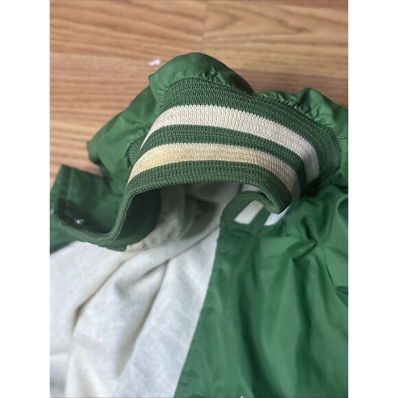 VINTAGE Interstate Batteries Satin Jacket Men Small Nascar Chalk Line Stains - Picture 8 of 8